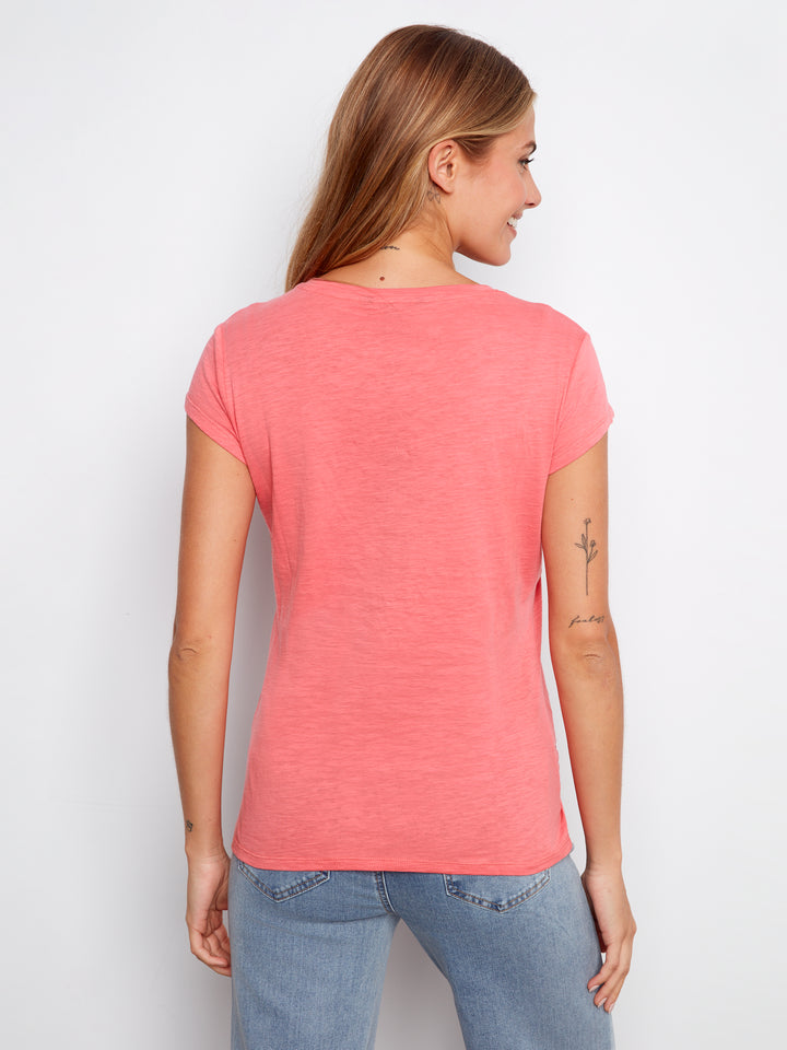Organic Cotton T-Shirt With Heart Cut-Out