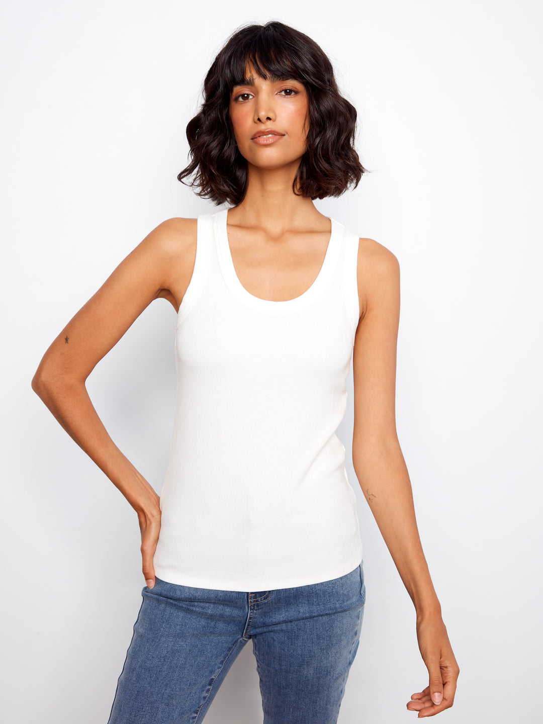 Tencel Ribbed Tank Top