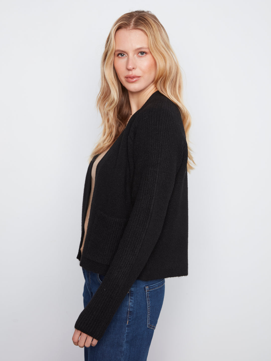 Long Sleeve Front Flap Cardigan