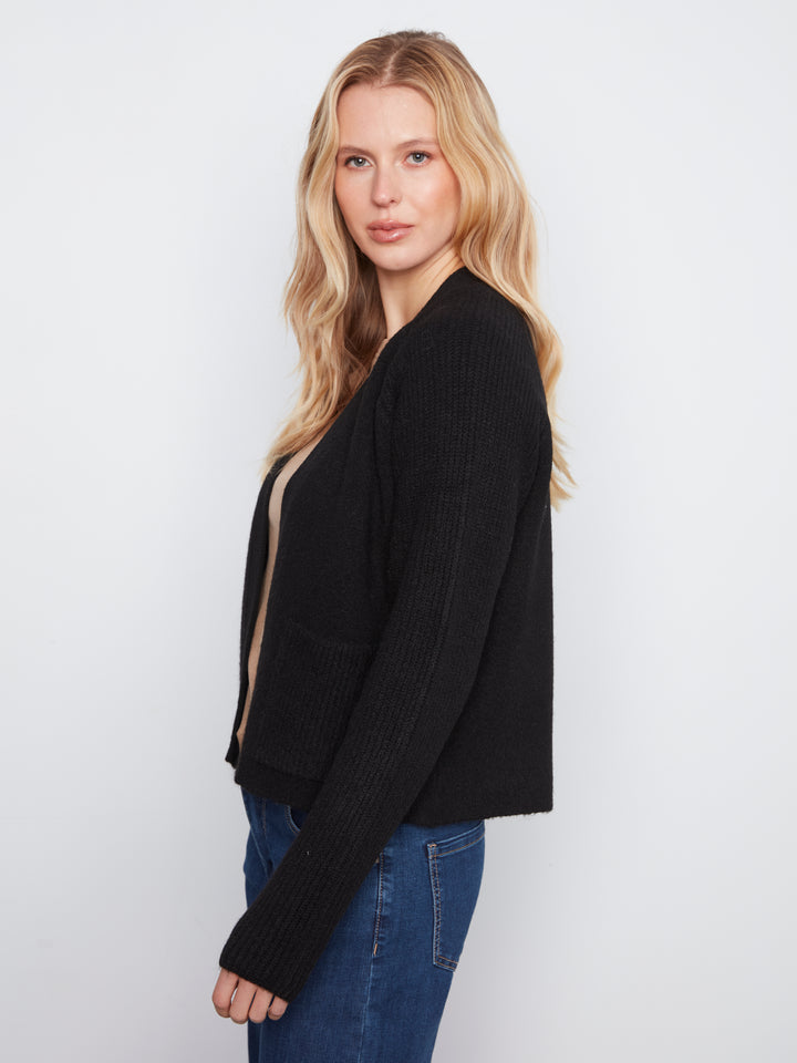 Long Sleeve Front Flap Cardigan