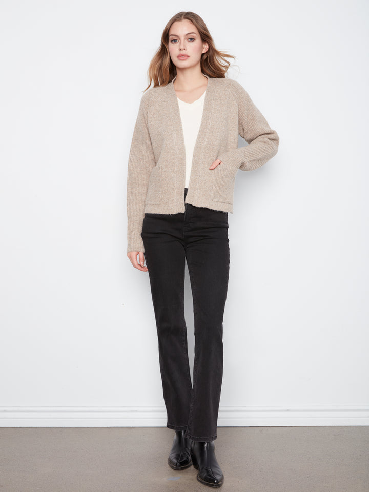 Long Sleeve Front Flap Cardigan
