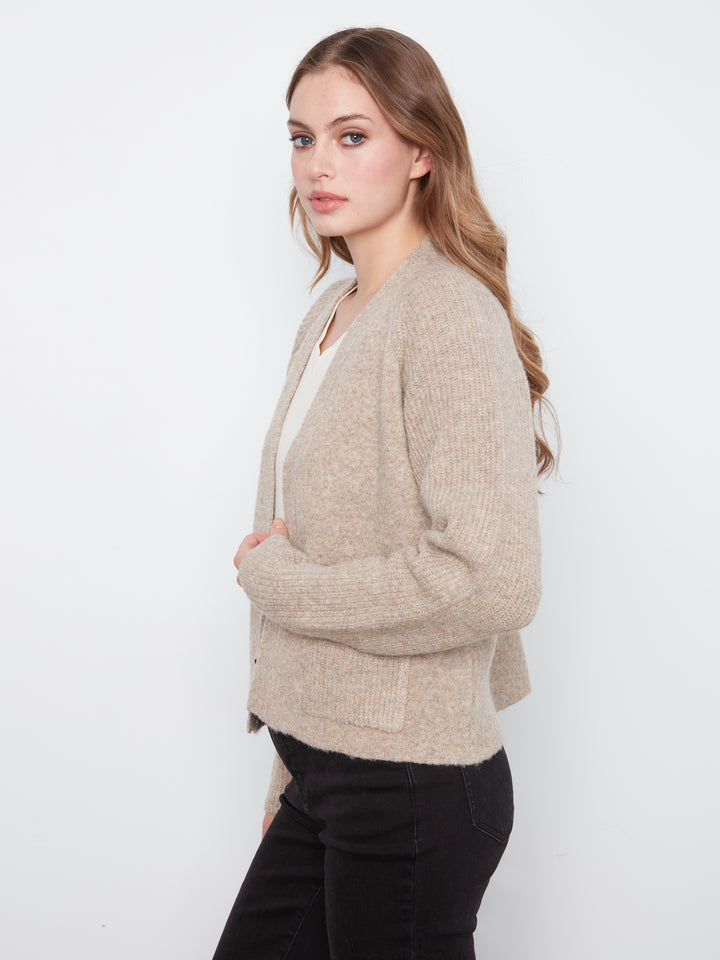 Long Sleeve Front Flap Cardigan