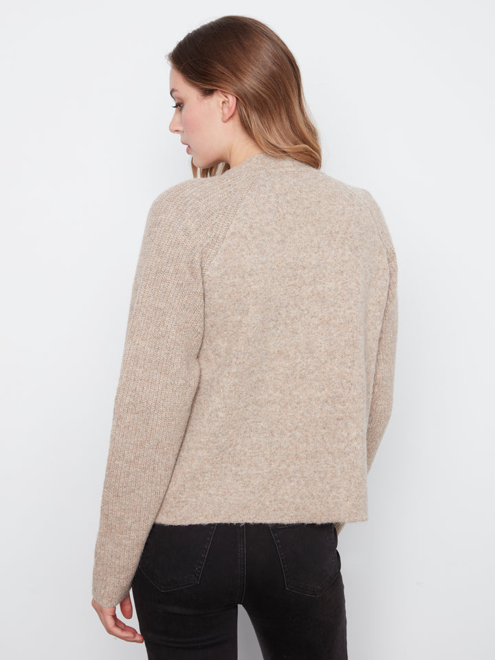Long Sleeve Front Flap Cardigan