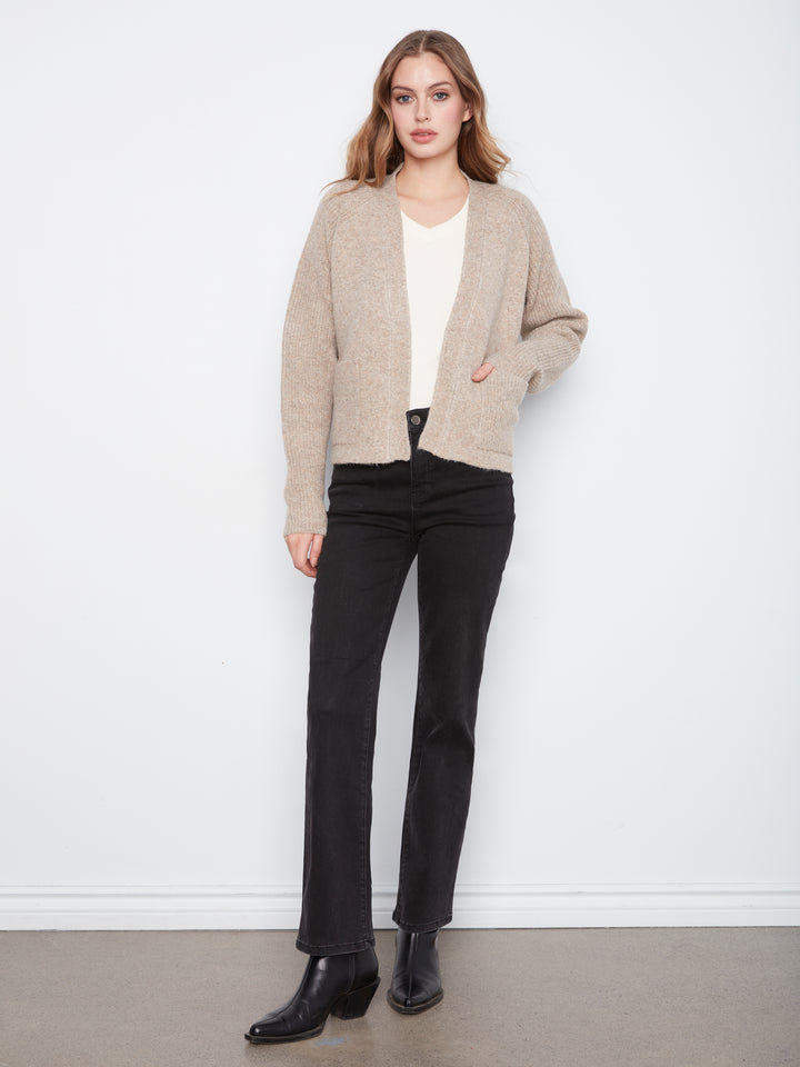 Long Sleeve Front Flap Cardigan