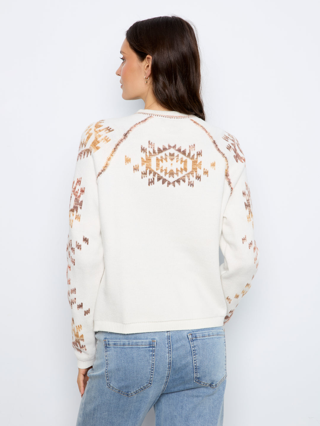 Double Layers Reversible Raglan Long Sleeve Sweater