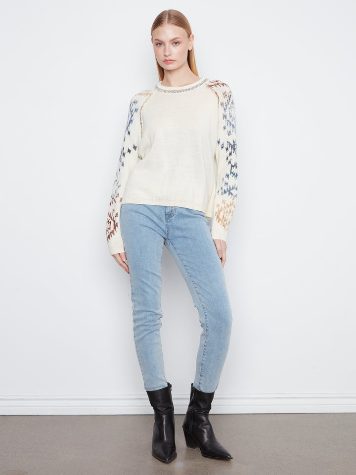 Double Layers Reversible Raglan Long Sleeve Sweater