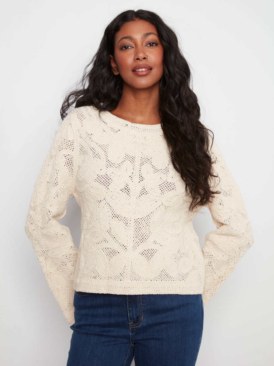 Cardigan Crochet Long Sleeve