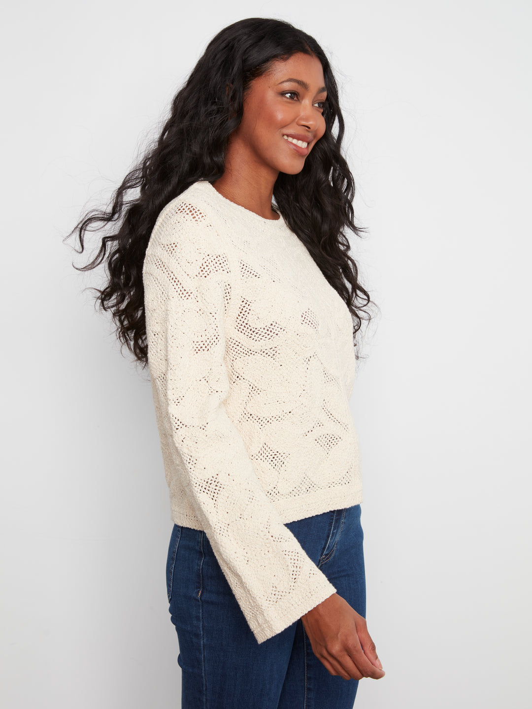 Cardigan Crochet Long Sleeve