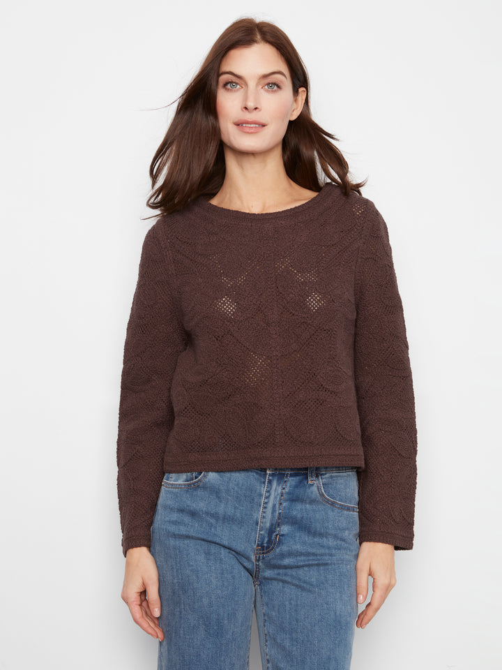Cardigan Crochet Long Sleeve
