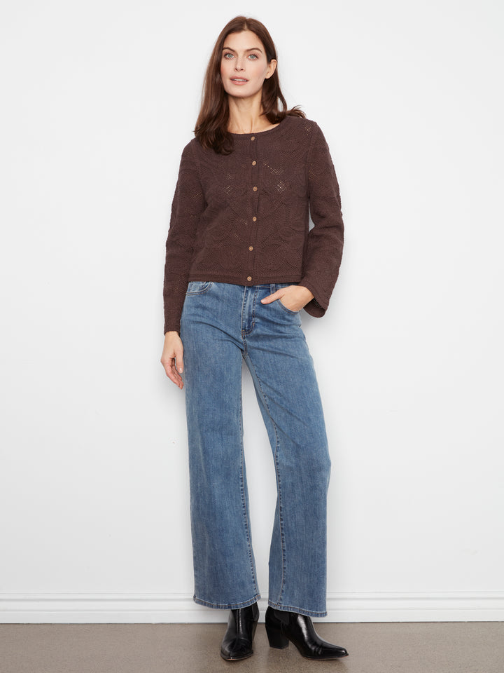 Cardigan Crochet Long Sleeve