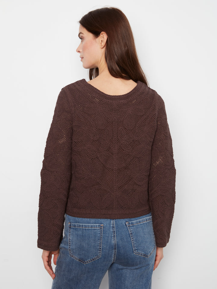 Cardigan Crochet Long Sleeve