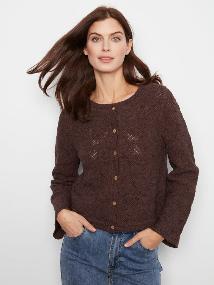 Cardigan Crochet Long Sleeve