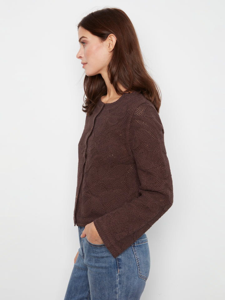 Cardigan Crochet Long Sleeve