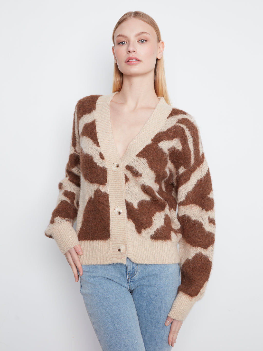 Long Sleeve Drop Shoulder Cardigan