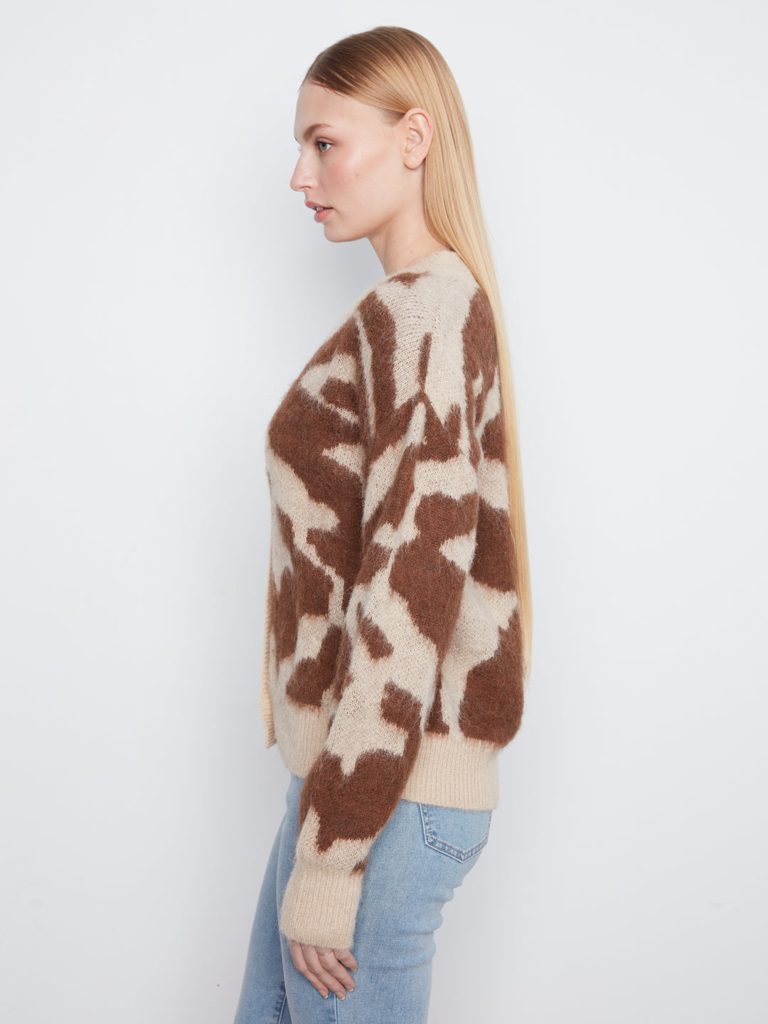 Long Sleeve Drop Shoulder Cardigan
