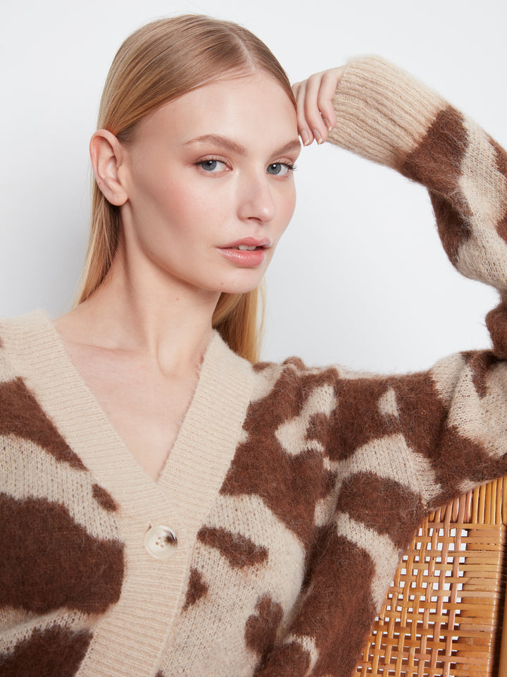 Long Sleeve Drop Shoulder Cardigan