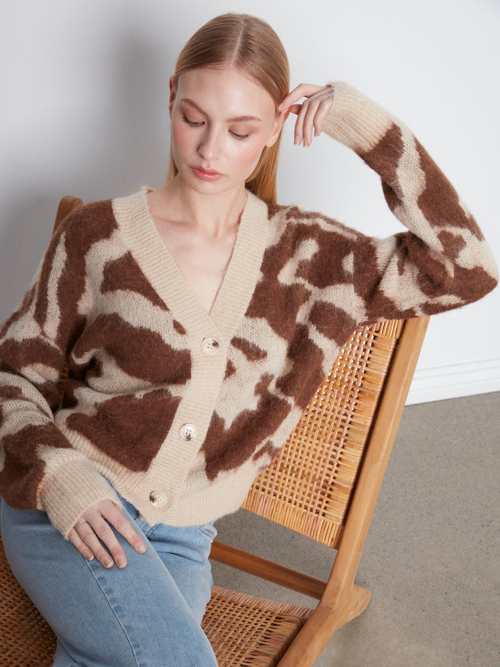 Long Sleeve Drop Shoulder Cardigan