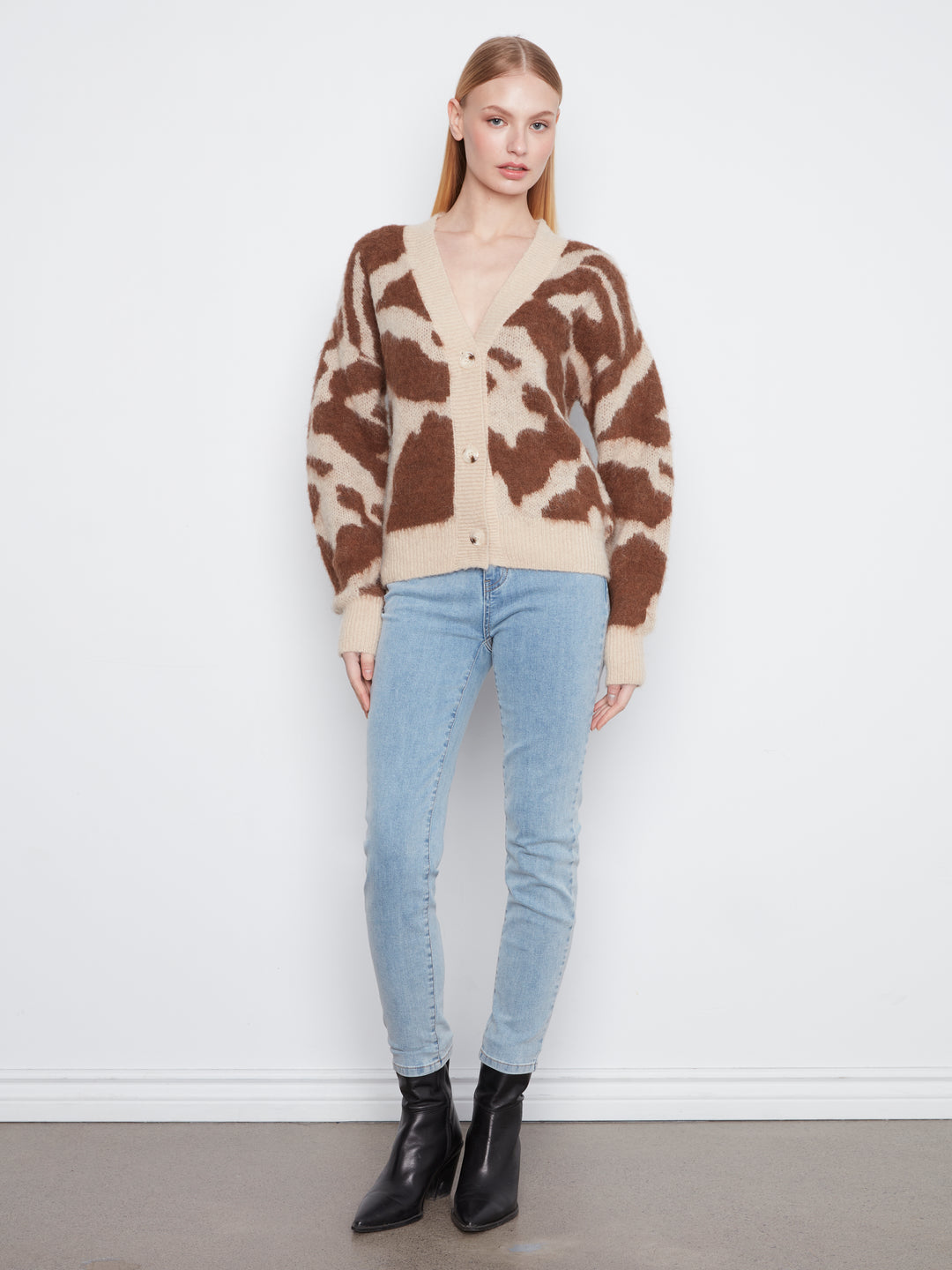 Long Sleeve Drop Shoulder Cardigan