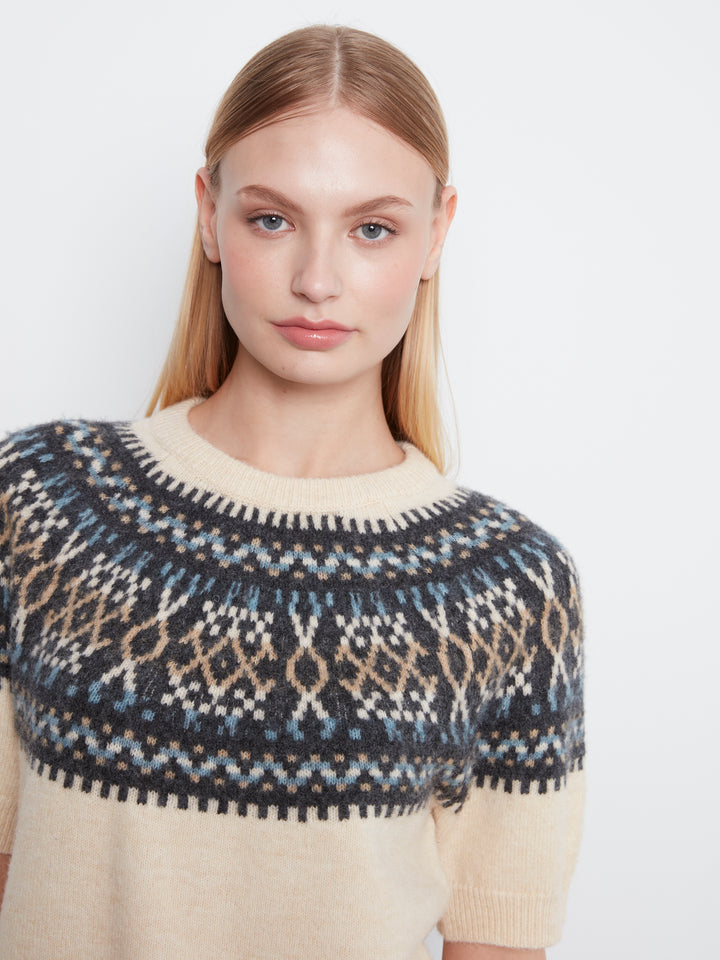 Short Sleeve Raglan Ski Sweater