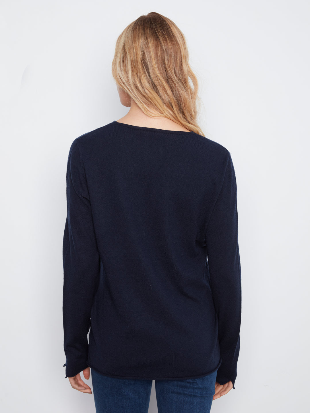 Long Sleeve V Neck Sweater
