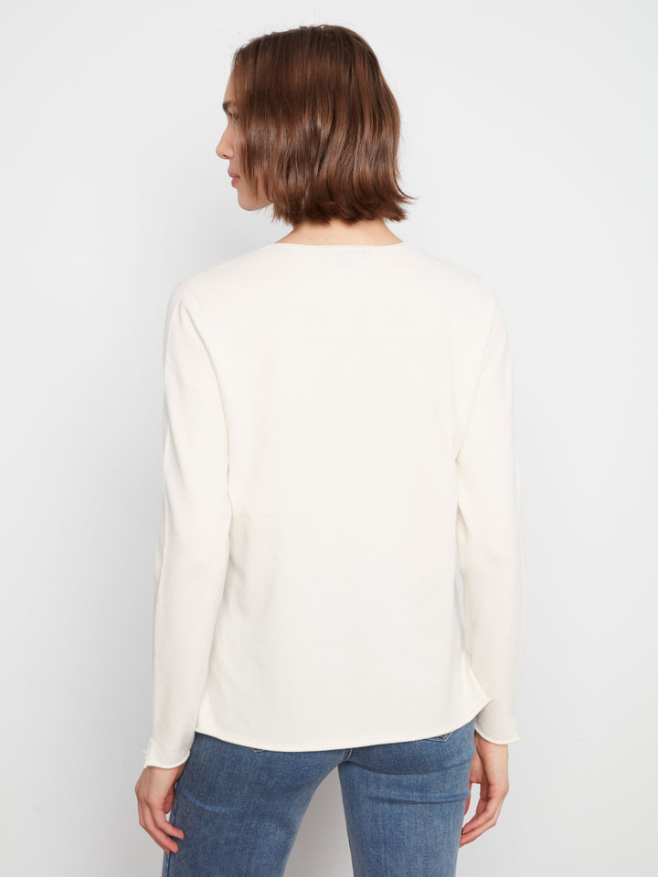 Long Sleeve V Neck Sweater