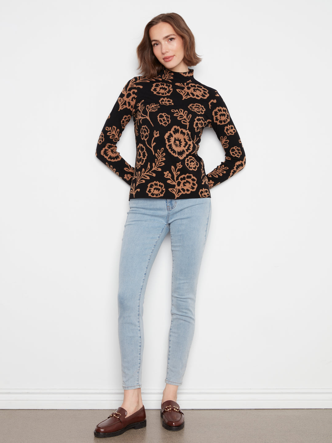 Gutsy Knit Reversible Mock Neck Sweater