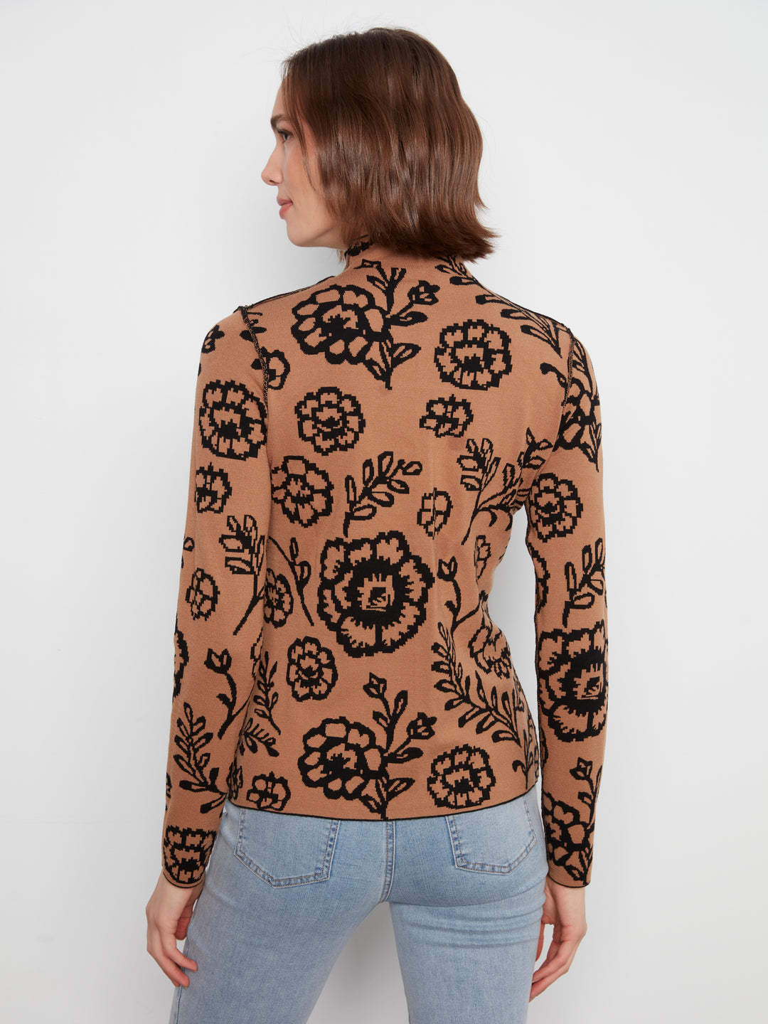 Gutsy Knit Reversible Mock Neck Sweater