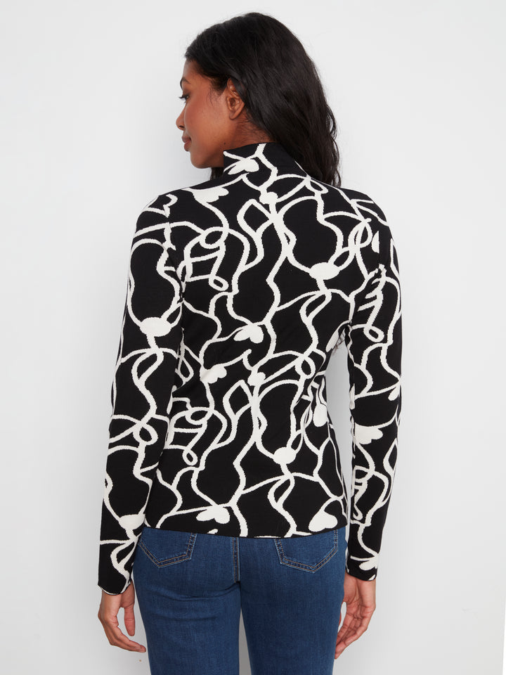 Gutsy Knit Reversible Mock Neck Sweater