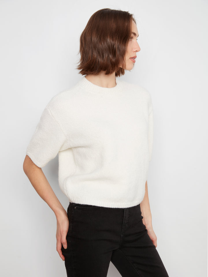 Elbow Sleeve Balloon Shape Sweater