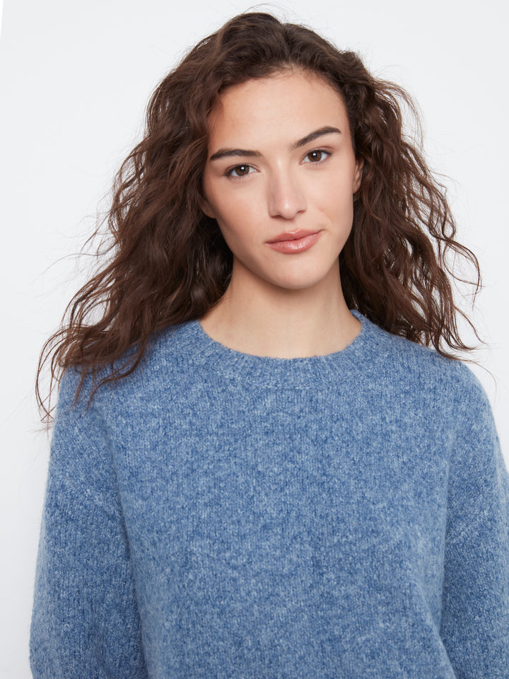 Elbow Sleeve Balloon Shape Sweater