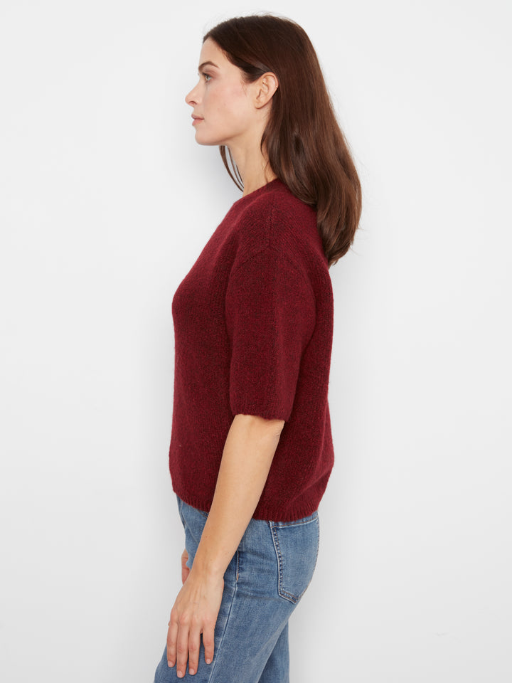 Elbow Sleeve Balloon Shape Sweater