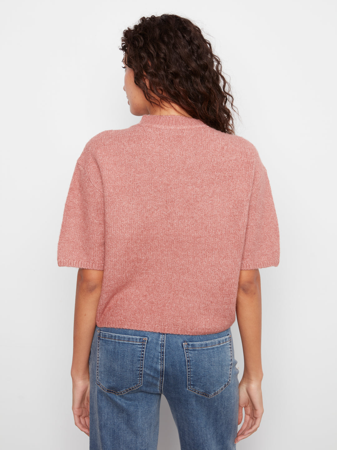 Elbow Sleeve Balloon Shape Sweater