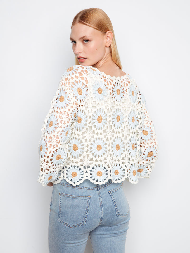 Flower Crochet Sweater