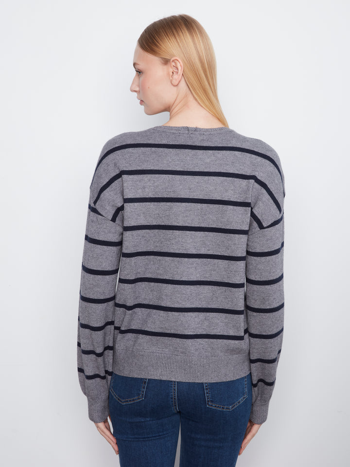 Super Plush Sweater With Heart Patch