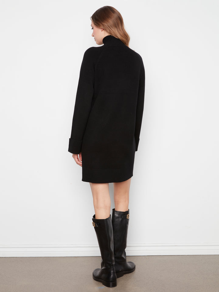 Long Sleeve Mock Neck Sweater Dress