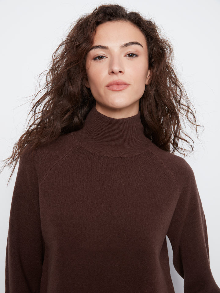 Long Sleeve Mock Neck Sweater Dress