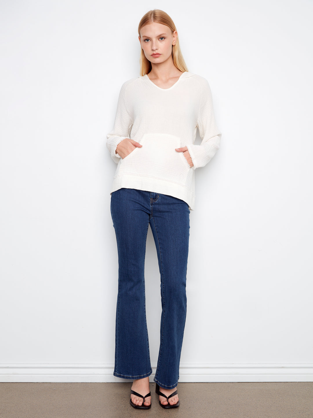 Bubble Cotton Hoodie With Kangaroo Pocket