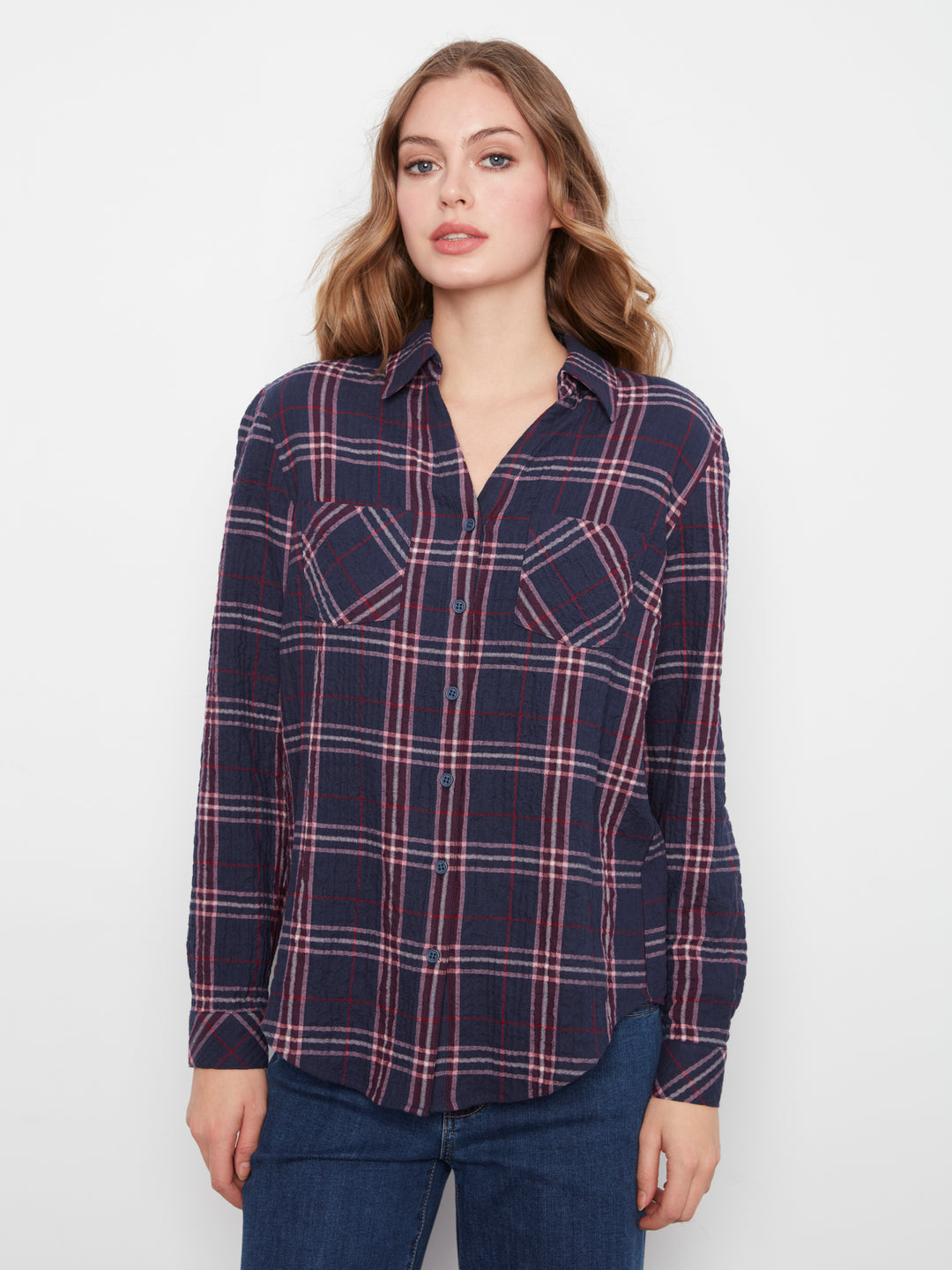 Long Sleeve shirt with "V" Shaped Placket