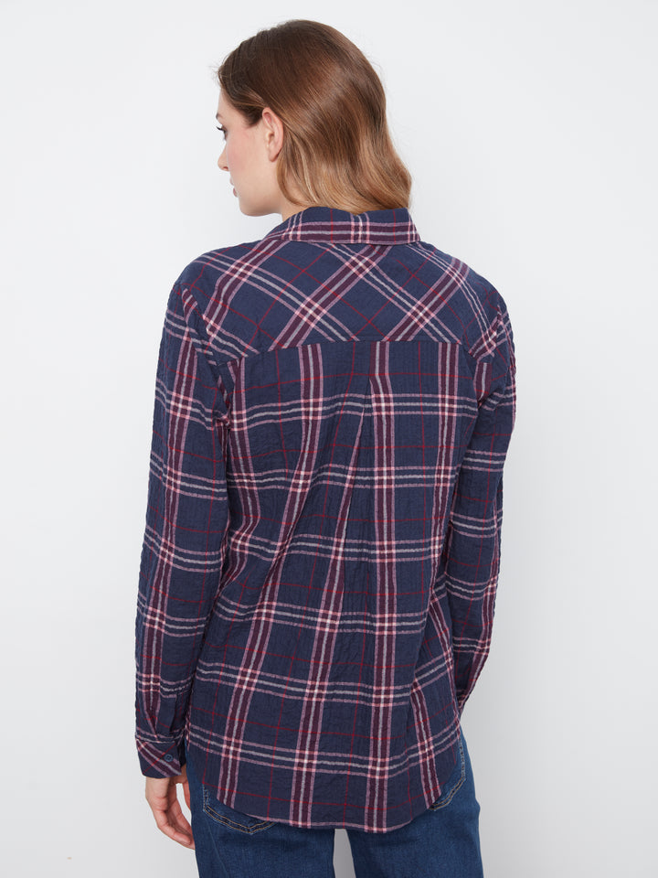Long Sleeve shirt with "V" Shaped Placket