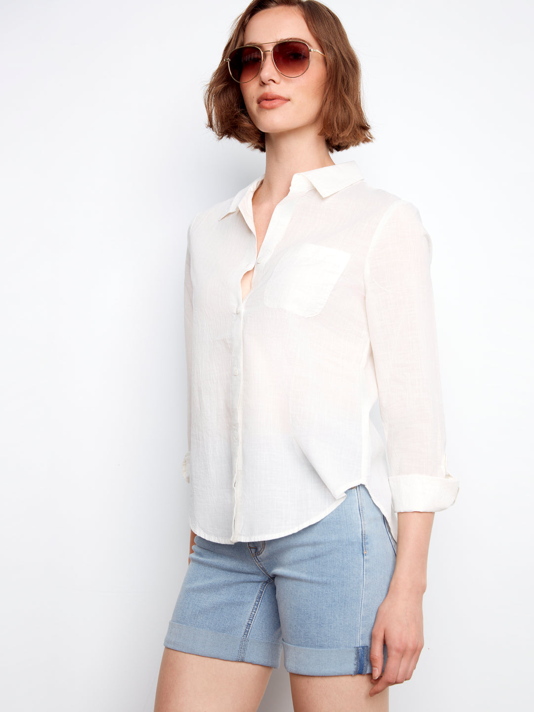 Cotton Button-Up Shirt