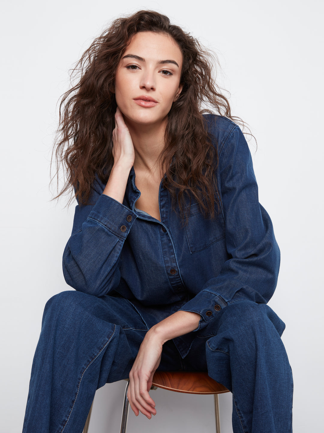 Tencel Shirt With Front Pocket