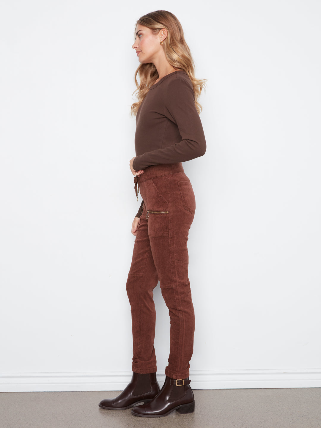 Pull-On Baby Corduroy Jogger Pant With Zip Pockets