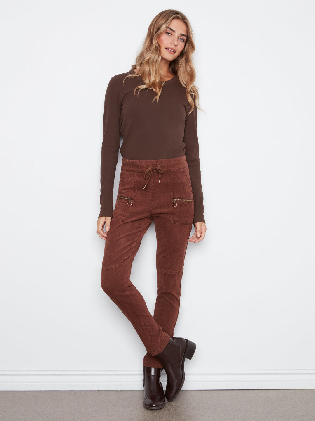 Pull-On Baby Corduroy Jogger Pant With Zip Pockets