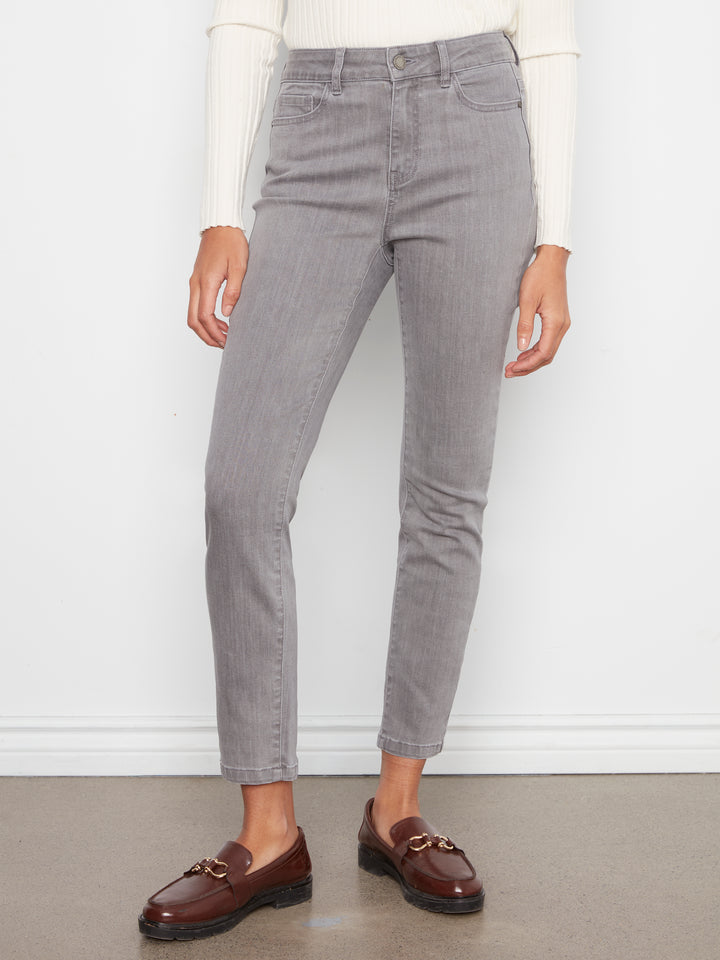 Stretch Denim Slim Leg Pants