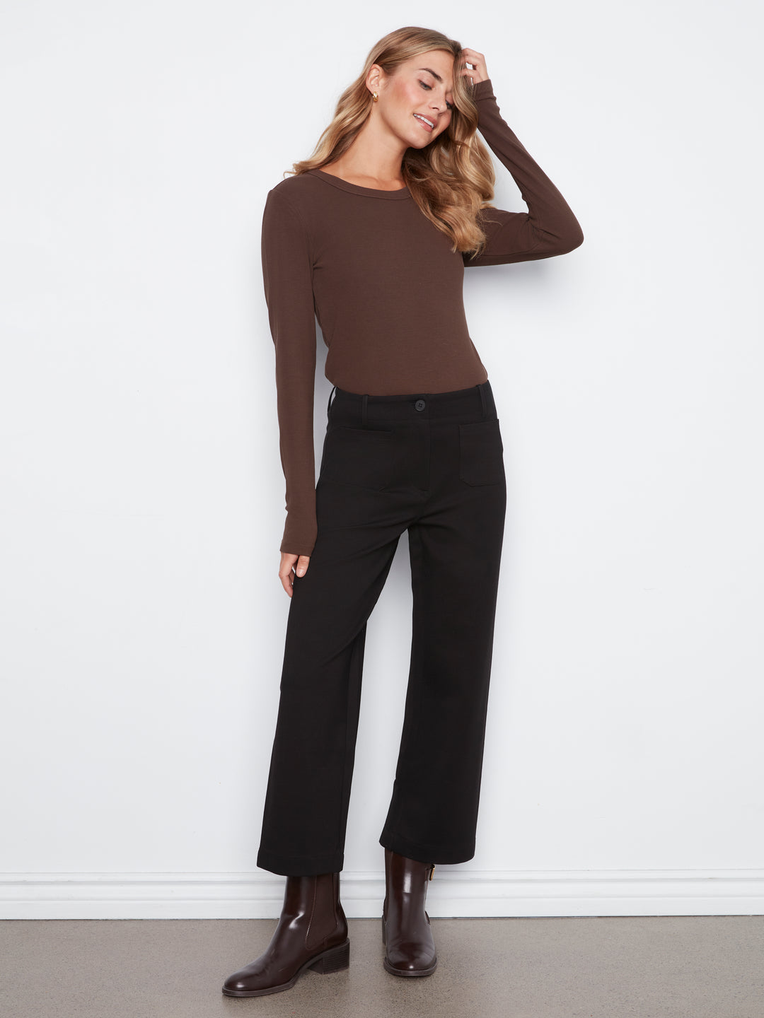 Wide Leg PDR Pants with Pockets