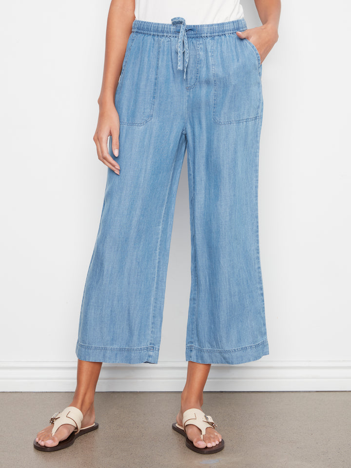 Tencel Wide Leg Jogger Pants