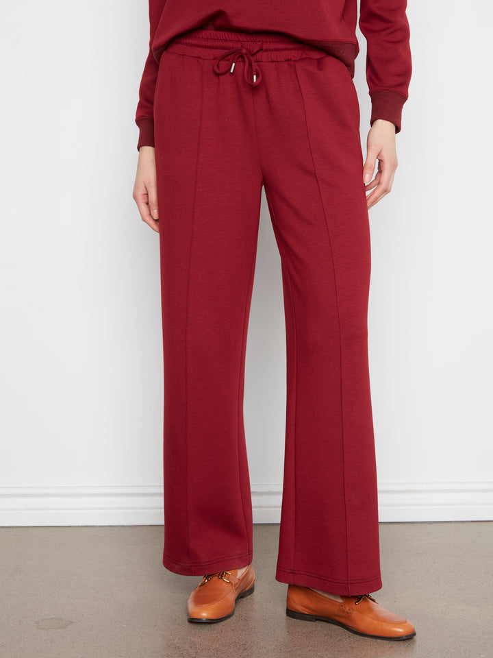 Wide Leg Pin Tuck Pants With Elasticated Waist