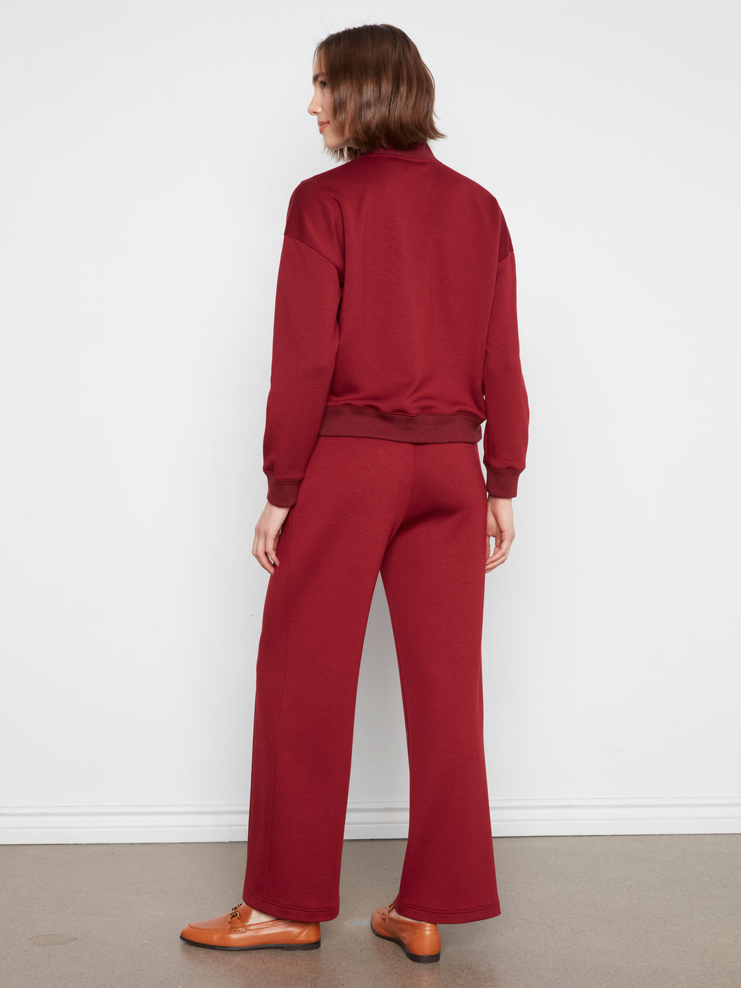 Wide Leg Pin Tuck Pants With Elasticated Waist
