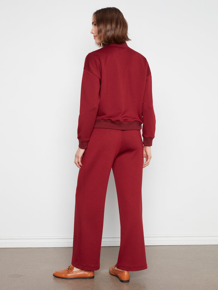 Wide Leg Pin Tuck Pants With Elasticated Waist