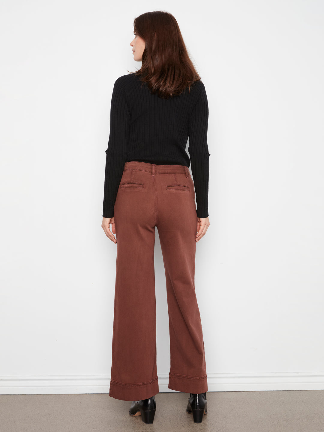 Smooth Twill Wide Leg Pants